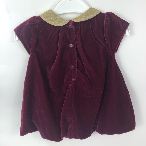 First Impressions Baby Girl Infant Velvet Dress - Picture 6 of 7